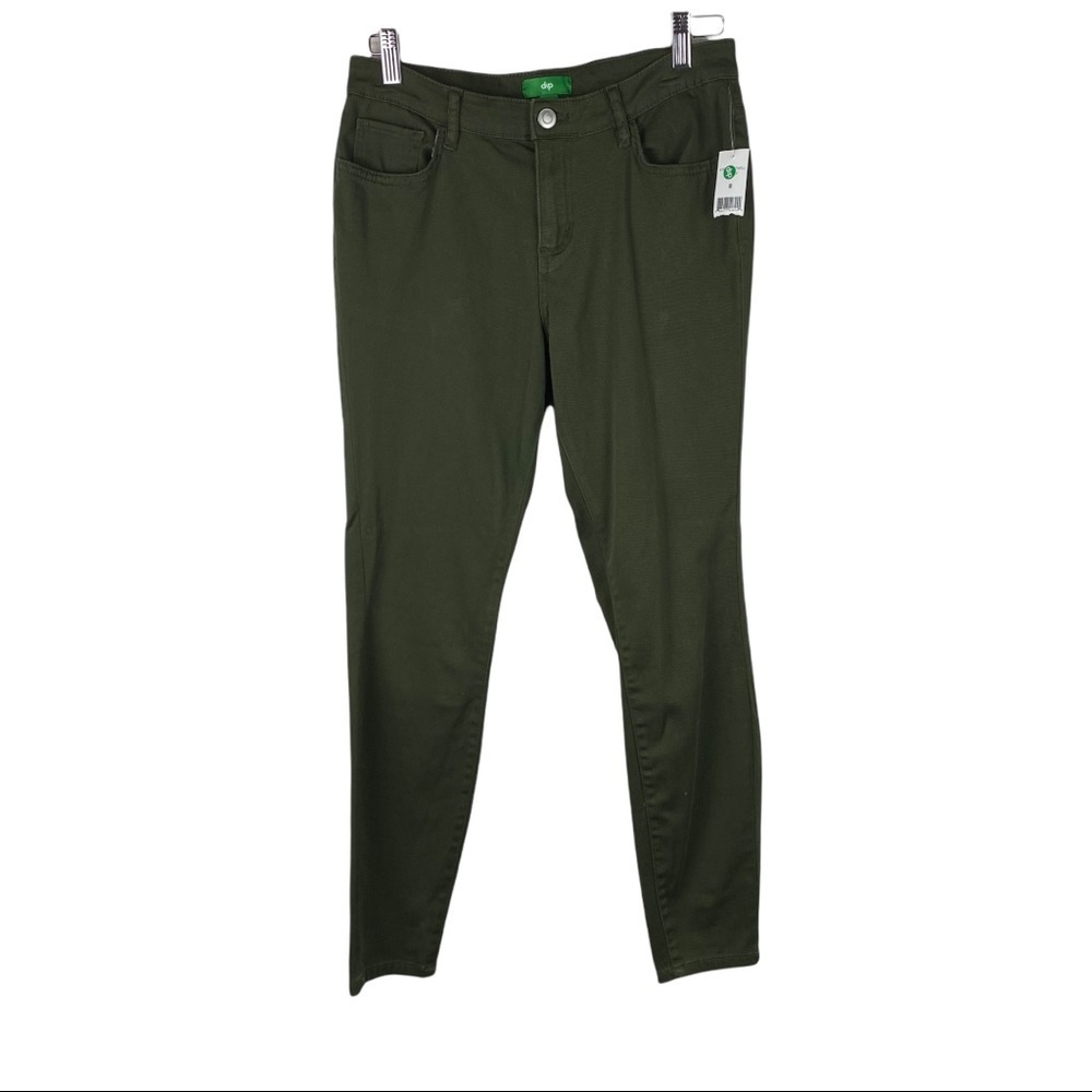 Dark Green Stretch Twill Pants New!